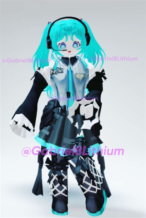 hatsune miku hair accessories|hatsune miku hair roblox.